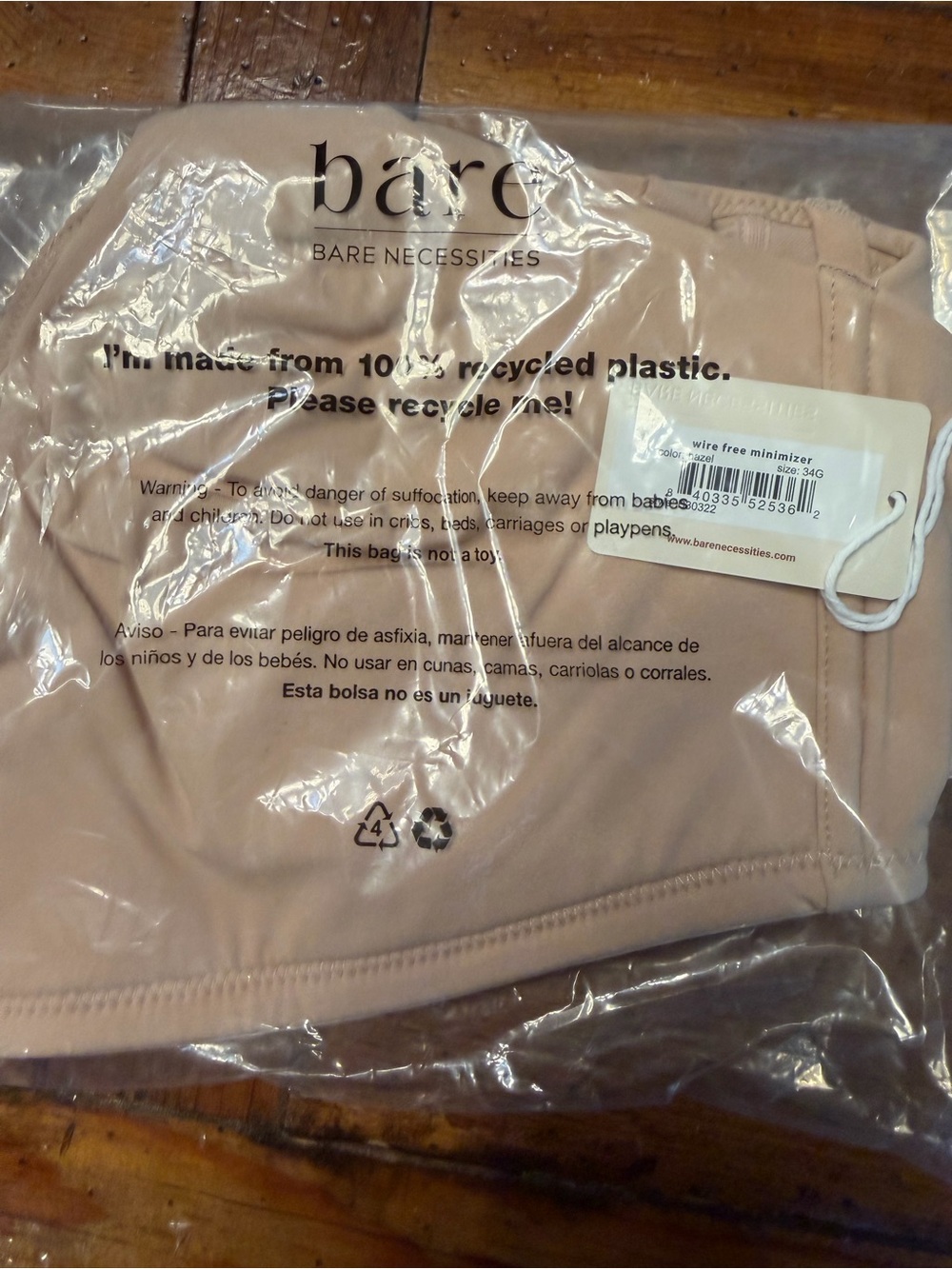 Bare Necessities Light Nude Wire-Free Minimizer Bra